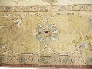 Cream Floral Oushak 12'6X17 Turkish Oriental Rug