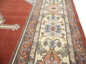 Floral Red 11X16 Indo Heriz Oriental Rug