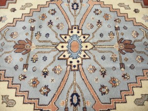 Floral Red 11X16 Indo Heriz Oriental Rug