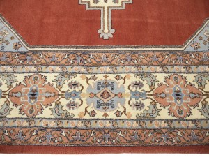Floral Red 11X16 Indo Heriz Oriental Rug