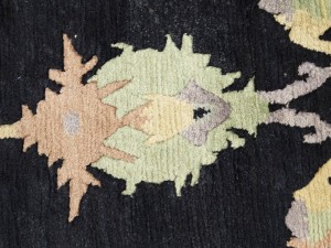 Charcoal Classic Floral 8X11 Oriental Tibetan Rug