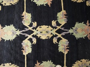 Charcoal Classic Floral 8X11 Oriental Tibetan Rug