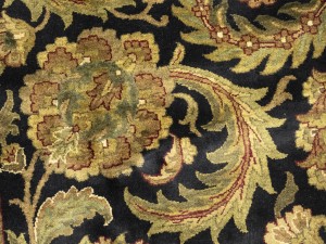 Charcoal Floral Classic 8X10 Agra Jaipur Oriental Rug