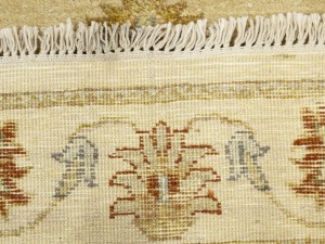 Beige Floral 3X12 Peshawar Pakistan Oriental Runner Rug