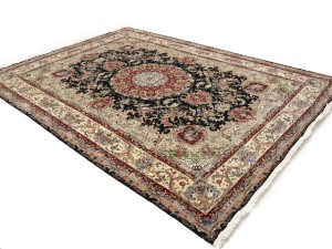 Black Floral Classic 9X12 Royal Pakistan Oriental Rug