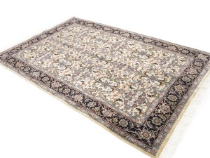 Red Floral 5'8X8'7 Indo-Kashan Oriental Rug