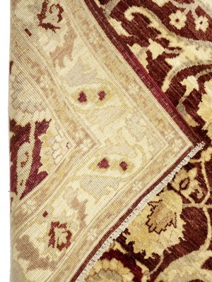 Rusty Maroon Floral Chobi Peshawar 5X8 Pakistan Oriental Rug
