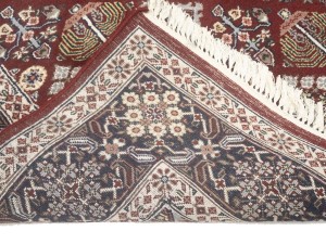 Red Floral 6X9 Indo-Kashan Oriental Rug