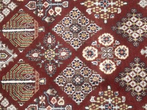 Red Floral 6X9 Indo-Kashan Oriental Rug