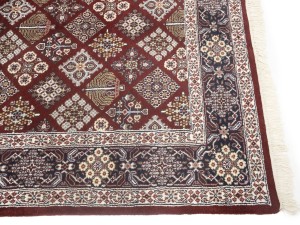 Red Floral 6X9 Indo-Kashan Oriental Rug