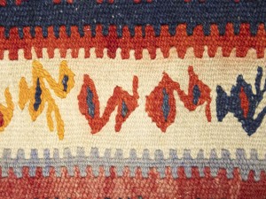 Multicolored Tribal Kelim 4X9 Persian Runner Rug