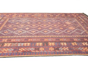 Multicolored Geometric Reversible 10X16 Kilim Oriental Rug