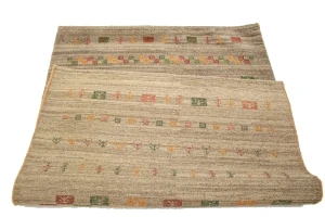 Vintage Tribal Brown 3'3X4'9 Gabbeh Persian Rug