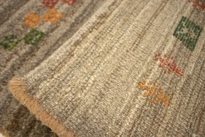 Vintage Tribal Brown 3'3X4'9 Gabbeh Persian Rug