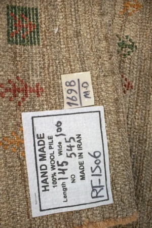 Vintage Tribal Brown 3'3X4'9 Gabbeh Persian Rug