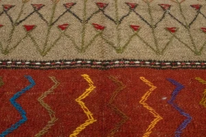 Khaki Tribal 4X6 Sumak Herati Persian Rug