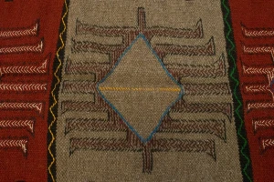 Khaki Tribal 4X6 Sumak Herati Persian Rug