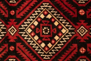 Red Vintage Tribal 3'3X6'5 Balouch Persian Oriental Rug