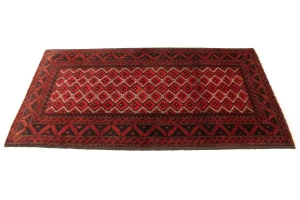 Cherry Red Tribal 3X6 Balouch Persian Rug