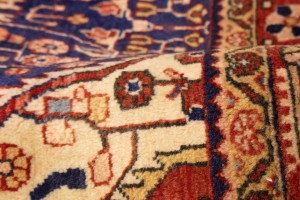 Vintage Purple-navy Floral 3'3X3'7 Gholtogh Persian Rug