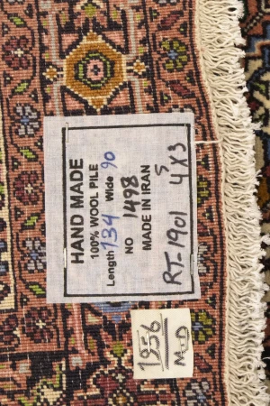 Vintage Geometric 3X4'5 Bidjar Persian Rug