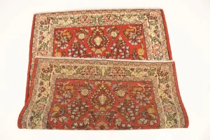 Vintage Red Floral 3'4X4'9 Shahrbaft Persian Rug