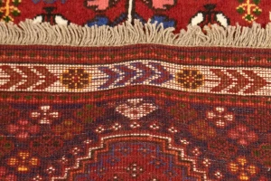 Red Tribal 3'5X5 Shiraz Persian Rug