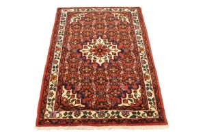 Bittersweet Red Floral 3X5 Hamedan Persian Rug