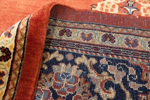 Antique Scarlet Red Floral 10X13 Mahal Persian Rug