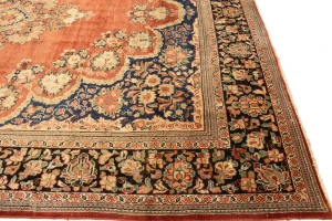 Semi Antique Rusty Red Traditional 10'4X13'6 Mahal Persian Rug