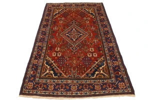 Semi Antique Red Tribal 4X7 Joshaghan Persian Rug