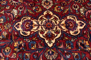 Antique Red Traditional 11X16 Mashad Persian Rug