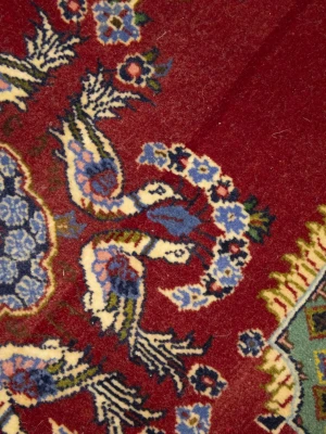 Red Vintage Floral 2X3 Kashan Persian Oriental Rug