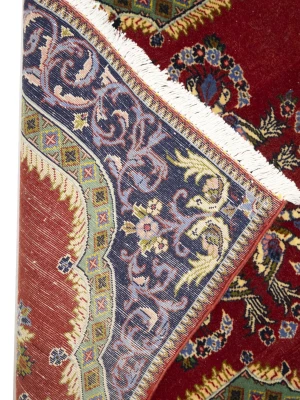 Red Vintage Floral 2X3 Kashan Persian Oriental Rug