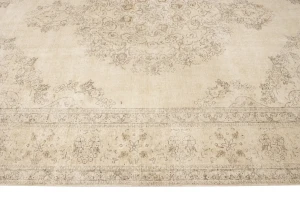 Muted Color Floral 10X13 Antique Distressed Oriental Rug