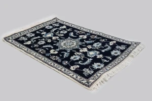 Navy Blue Classic 3X4'5 Nain Persian Rug
