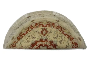 Cream Classic 4X4 Tabriz Persian Rug