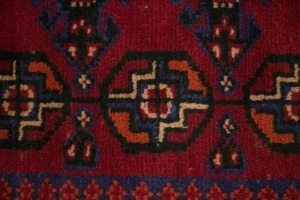 Vintage Red Tribal 4X11 Balouch  Persian Runner Rug