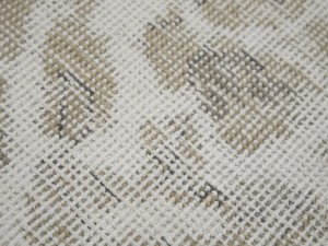 Antique Muted Beige Floral 9'6X12'3 Distressed Vintage Oriental Rug