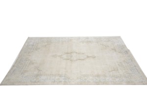 Antique Muted Floral 10X13 Distressed Vintage Oriental Rug
