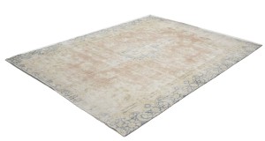 Antique Muted Floral 9X11 Distressed Vintage Oriental Rug