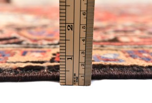 Vintage Red Geometric 7X10 Heriz Persian Rug