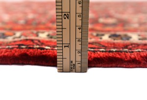 Vintage Red Tribal 2'9X12'5 Hossainabad Persian Runner Rug