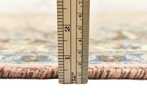 Semi Antique Muted Floral 6X9'5 Distressed Vintage Oriental Rug