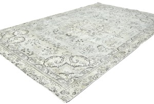 Antique Floral Traditional 5'6X8'9 Distressed Vintage Oriental Rug
