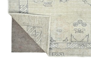Antique Floral Traditional 5'7X8 Distressed Vintage Oriental Rug