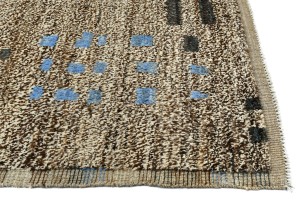 Brown Tribal Modern 9'3X11'7 Moroccan Style Oriental Rug