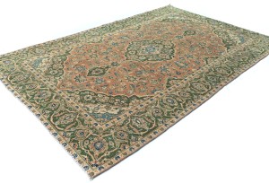 Semi Antique Floral Classic 5X8 Vintage Oriental Rug