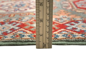 Gray Tribal Geometric 2X5'5 Kazak Pakistan Oriental Runner Rug