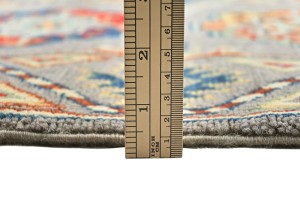 Gray Tribal Geometric 2X6 Kazak Pakistan Oriental Runner Rug